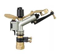 Riegoprofesional Canon d'arrosage agricole sectoriel | Portée 12,5 à 19,5 m | Pression 1,5 à 4 bar | Métal vert oscillant | Raccord 1 femelle