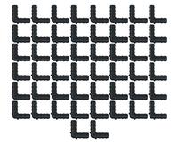 Riegoprofesional Lot de 50 raccords coudés 16 mm pour arrosage goutte à goutte, noir