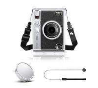 Rieibi Accessoires pour Fujifilm Instax Mini Evo - Coffret Cadeau avec Étui Transparent et Capuchon d'Objectif avec Ficelle Anti-Perte