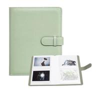 Rieibi Album Photo pour Fujifilm Instax Wide210/Wide300/Wide400 - 8,6 x 10,9 cm, 80 Poches, Cadre en Cuir Synthétique - Compatible avec Instax Wide 400