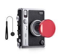 Rieibi Bouchon d'objectif pour Fujifilm Instax Mini Evo, Rouge, Pc, Bouchon d'objectif