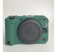 Rieibi Coque en silicone pour appareil photo Canon EOS R50 V - Vert - Housse de protection souple pour appareil photo Canon EOS R50V avec 2 films de protection d'écran