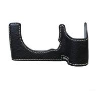 Rieibi Demi-étui de protection pour appareil photo Sony A7M4 A7SM3 Alpha 1, coque en cuir PU de qualité supérieure avec anti-rayures, ajustement précis pour un contrôle fluide (noir)