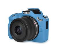Rieibi Étui de protection en silicone souple pour appareil photo Canon EOS R50 EOSR50, étui léger pour appareil photo EOS R50, bleu