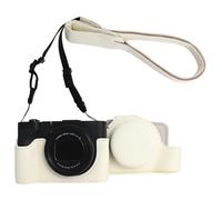 Rieibi Étui pour appareil photo Canon V1, étui en cuir PU pour appareil photo Canon PowerShot V1, étui de protection amovible avec bandoulière réglable