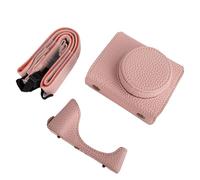 Rieibi G7 X G7X II G7X III Étui, étui vintage en cuir pour appareil photo reflex numérique Canon PowerShot G7X / G7X Mark II / G7X Mark III, étui de protection avec sangle