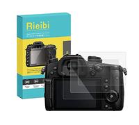 Rieibi Lot de 3 films de protection d'écran pour appareil photo numérique Panasonic Lumix DC-GH5S GH5 - Film en verre trempé pour Panasonic GH5S GH5 - Anti-traces de doigts et anti-rayures