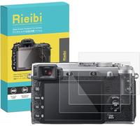 Rieibi Lot de 3 Films de Protection d'écran pour Fujifilm X-E2 X-E2S, 0,33 mm, dureté 9H, Film en Verre trempé pour Fuji XE2 XE2S, Anti-Traces de Doigts, Anti-Rayures, Ultra Transparent