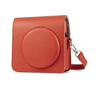 Rieibi Square SQ1 Étui de Housse Protection pour Appareil Photo instantané Fujifilm Instax Square SQ1 avec bandoulière réglable, Orange, Étui pour Appareil Photo