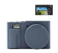 Rieibi TZ99/ZS99 Étui de Protection en Silicone Souple pour Appareil Photo Panasonic Lumix DC-TZ99/ZS99, Accessoires avec 2 Films protecteurs d'écran, léger, Bleu Marine