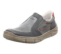 Rieker Mocassin 04052 – Chaussure basse en cuir, semelle intérieure souple, Bleu 43 EU