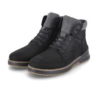 Rieker 32334 Bottes à lacets pour homme, noires, largeur 43 UE, Noir, 43 EU Large