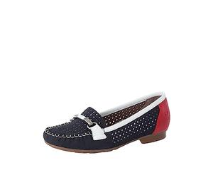 Rieker 40065-14 Femme Mocassin, Blau Kombi/ 14, 42 EU
