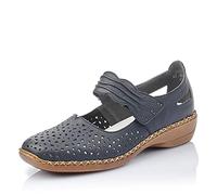 Rieker Ballerines femme 41399 – Bleu royal – Taille 41 EU