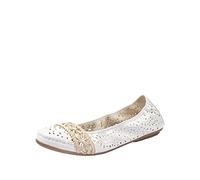 Rieker 41466 Ballerines femme Blanc (Weiss/Offwhite 81) 36 EU