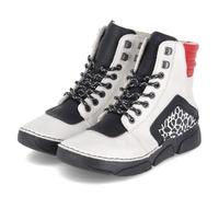 Rieker 45904-60 Bottes à lacets synthétiques pour femme Beige/combinaison, Beige 60., 42 EU