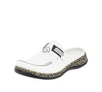 Rieker 46393, Sabots Femme, Blanc (Bianco / 80), 42 EU