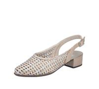 Rieker 47078 Escarpins à Bride pour Femme, métallisé, 40 EU