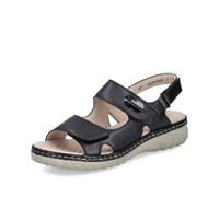 Rieker 60462 Sandales classiques pour femme, Noir 00., 39 EU Étroit