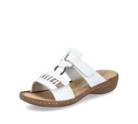 Rieker 60881 Sandales classiques pour femme, Blanc 80, 36 EU Étroit