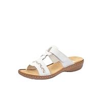Rieker 60888 Femme Mules, Blanc (Weiss 80), 41 EU