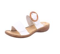 Rieker 60894 80 WHI Women's Leather Sandals (Faire des bousculades, EU 38)