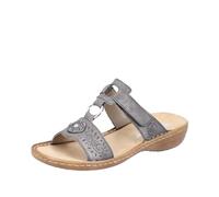 Rieker Femme 608K1 Mules, Grau (Stromboli / 45), 36 EU
