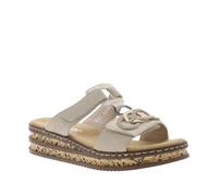 Rieker Mules pour femme 62936 Beige Taille 37 EU
