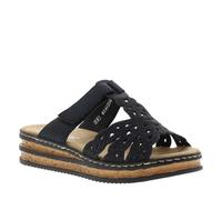 Rieker 62986 Mules pour femme, bleues, 42 EU