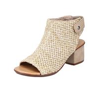 Rieker Femme 64670 Sandale, Porcelaine Sable, 37 EU