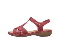 Rieker - Sandales rouges pour femmes- élégantes et confortables - Femme - Chaussures - Rouge - Taille: 41 EU