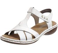 Rieker, 65919, Femme Nu-pied Blanc - 38 EU