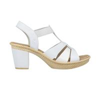 Rieker 665K3 Sandales Femme Blanc 38