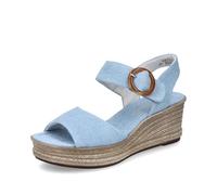 Rieker 68763 Sandales classiques pour femme, Bleu 10., 40 EU