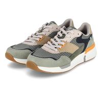 Rieker Baskets basses pour homme en cuir et textile, Combinaison verte., 47 EU