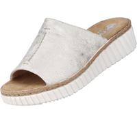Rieker Aleria Sandales Femme Confortables Pantolette Beige Loisirs, Taille:37 EU