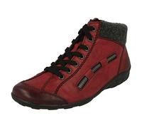 Rieker Annick Womens Occasionnel Zip Lacets Bottines 41 EU Vin
