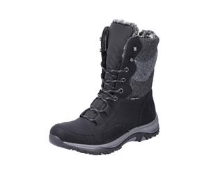 Rieker Après-ski gris foncé / gris chiné / noir, Taille 36