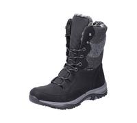 Rieker Après-ski gris foncé / gris chiné / noir, Taille 40