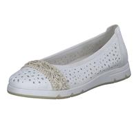Rieker Femme L3062 Ballerine, Blanc, 38 EU