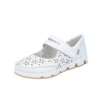 Rieker Ballerines Femme 49977, Pointure:40 EU, La Couleur:Blanc