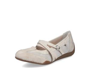 Rieker Ballerines classiques pour femme 41250, semelle plate, Beige 60., 41 EU Schmal