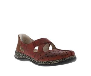 Rieker® - Ballerines Femme en Cuir Bordeaux et à Slip-on - Taille Numeric_38