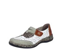 Rieker Ballerines fermées 46363 pour Femme, Blanc., 42 EU