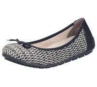Rieker Ballerines noir / blanc, Taille 38