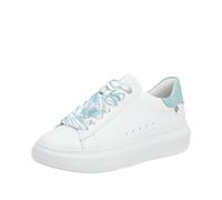 Rieker Baskets à lacets en cuir lisse Mini Platform W1201, blanc, 39 EU