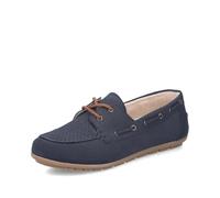 Rieker Baskets basses 43800 pour femme - Semelle lâche, Bleu 15, 38 EU