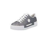 Rieker Baskets basses argent / blanc, Taille 38