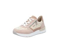 Rieker Baskets basses beige / bleu clair / orange / rose clair, Taille 40