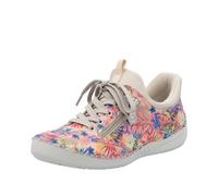 Rieker Baskets basses beige clair / bleu / orange clair / rose, Taille 38